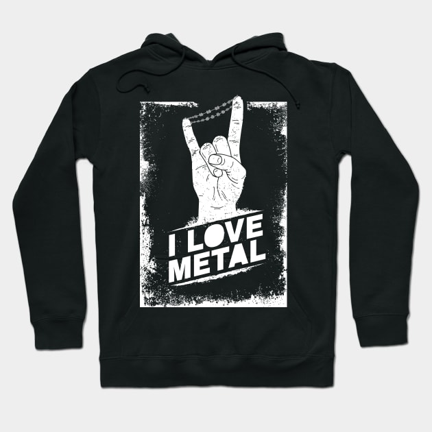 Dental Braces Funny I Love Metal Hoodie by Dr_Squirrel